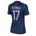 Paris Saint-Germain Vitinha Ferreira #17 Voetbalkleding Thuisshirt Dames 2023-24 Korte Mouwen